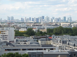 Aerial view of La D&eacute;fense seen from Issy-les-Moulineaux - France