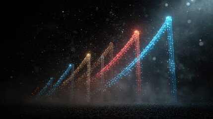 AI growth concept representing artificial intelligence expansion, data driven progress, and scalability.