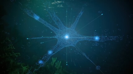 AI growth concept emphasizing technological acceleration and future digital systems.