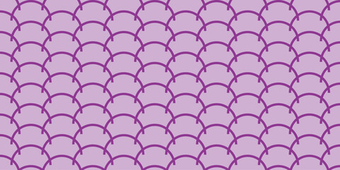 simple purple outline fish scale pattern art for banner poster background. © kowsar