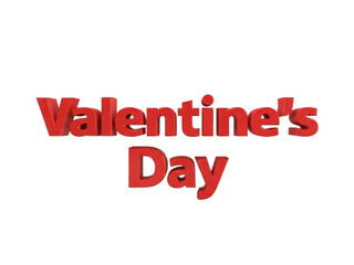 Fototapeta premium Celebrate valentine's day isolated on transparent background