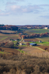 Fototapeta premium Panoramic view of the surrounding countryside from Lectoure