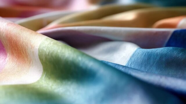 Medium shot of fabric wide format banner with soft texture and rich colors emphasizing elegant branding in outdoor promotional setup.