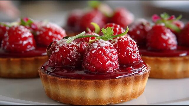 Fresh Raspberry Tartlets