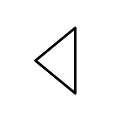 矢印のアイコン　三角形