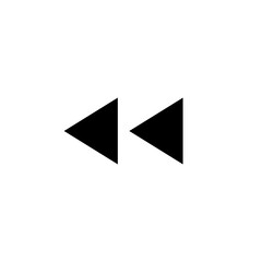 矢印のアイコン　三角形　二重　早戻し