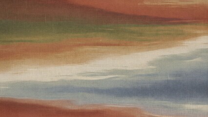 Abstract Earth Tone Striped Fabric Texture Background