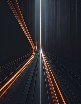 L&iacute;neas abstractas que sugieren desplazamiento continuo, fondo oscuro mate elegante