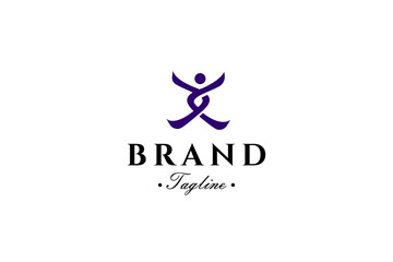 Obraz premium abstract healthy people logo in vector design style template