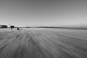 Normandy sunny day winter impressions. Different impressions from Normandy town of Dunkirk.