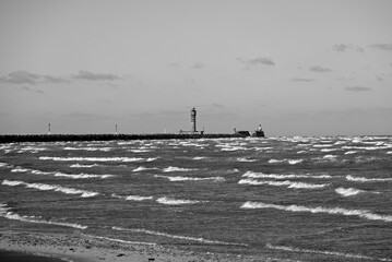 Normandy sunny day winter impressions. Different impressions from Normandy town of Dunkirk.