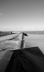 Normandy sunny day winter impressions. Different impressions from Normandy town of Dunkirk.