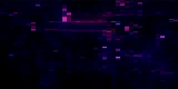 Purple Yellow looped abstract psychedelic digital cyberspace code. Concept glitch background 3D Illustration as crypto currency, NFT, video gaming overlay with cryptography hex code for live stream.