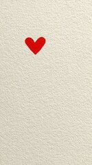 Obraz premium Textured Paper with Small Red Heart Design