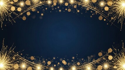 Colorful fireworks exploding in night sky for celebration and festive events