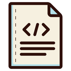 document programming file icon illustration