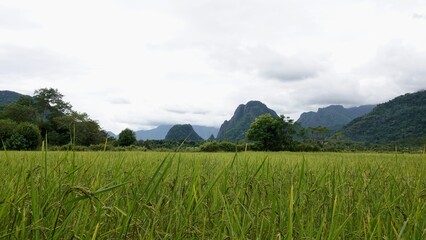 Laos - Karststeingebirge in Vang Vieng