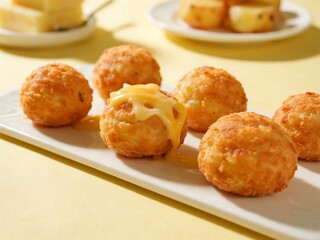Perfect party snacks made at home. Potato Cheese Balls
