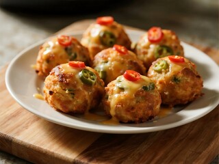 Perfect party snacks made at home. Jalape&ntilde;o Popper Balls