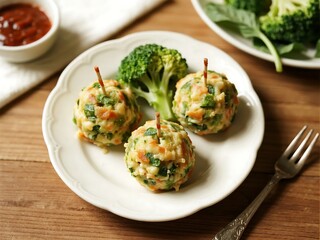 Perfect party snacks made at home. Broccoli Cheese Balls