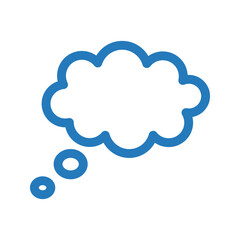 Sleep bubble sig icon. slumber in thought bubble vector icon