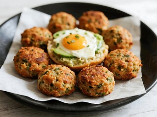 Perfect party snacks made at home. Crispy Falafel