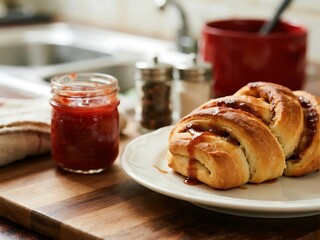 Babka Dough. Sweet Twisted Enriched Dough