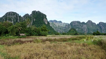 Laos - Karststeingebirge in Vang Vieng