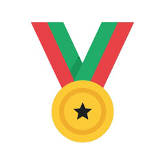 Gold Medal Award Icon Vector Design for Achievement Recognition