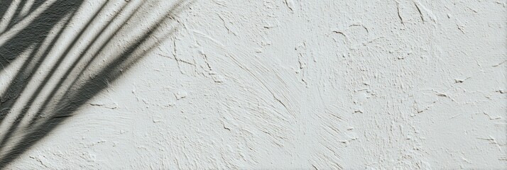 白い壁に映る影と形を写した作品