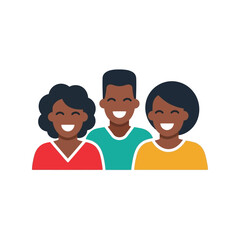 Fototapeta premium Diverse Group of Happy Friends Vector for Social Connection