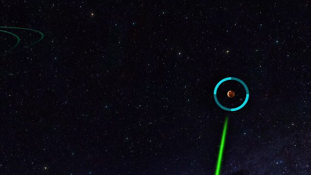 Pluto planet in solar system 3D view