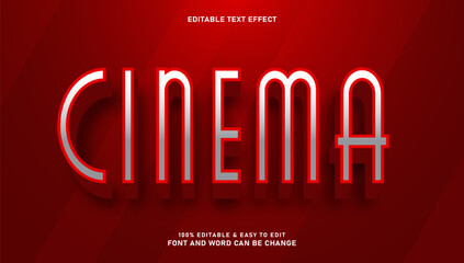Red and Silver Cinematic 3D Editable Text Effect Style