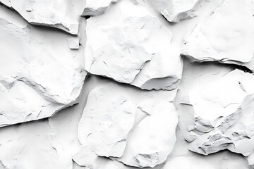 Serene White Stone Wall, a Textured Landscape of Calm and Minimalist Beauty in Monochrome