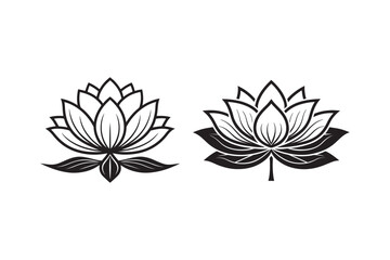 lotus flower isolated on white background