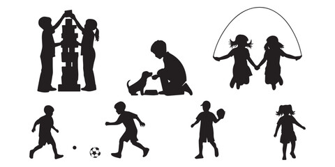 family silhouette vector