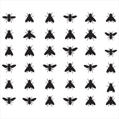 Flies Svg, Flies Silhouette  Bundle