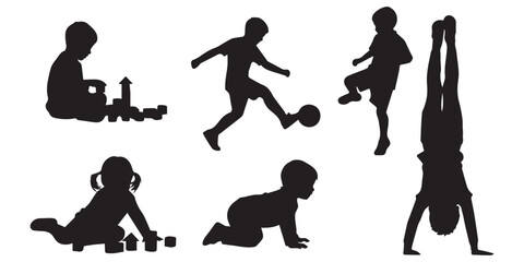 vector silhouettes of people