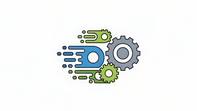 Innovation technology gear cogwheel icon. - Powered by Adobe