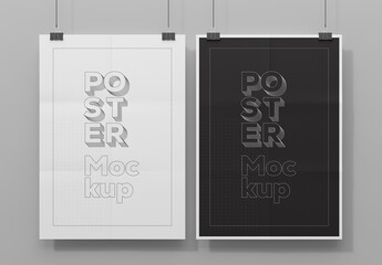 Hanging Poster Mockup