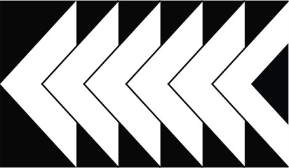 Abstract black and white seamless chevron pattern with modern minimalist arrow shapes.