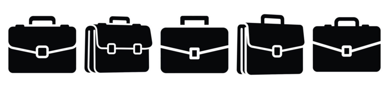 Isolated briefcase business on the white background.