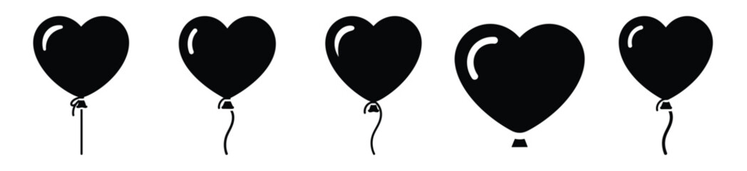 Isolated heart balloon on the white background. © Pallobroy