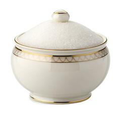 Sugar bowl isolated on white background