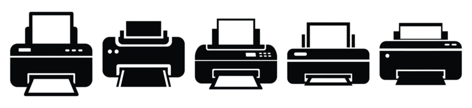 Isolated printer device on the white background.