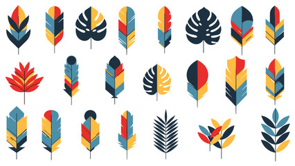Obraz premium Collection of colorful stylized arrow icons with modern design