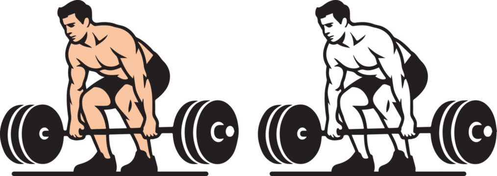 deadlift exercise icon