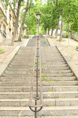 Obraz premium RUE FOYATIER MONTMARTRE SACRE COEUR PARIS FRANCE 