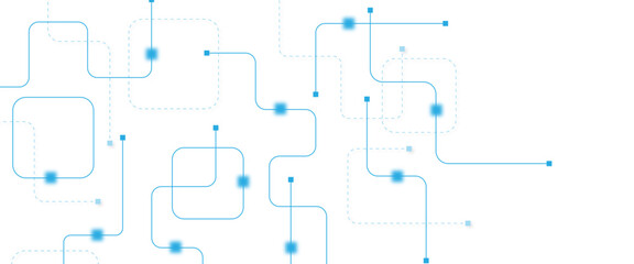 Abstract futuristic technology background. Technology background with crossed lines and dots.