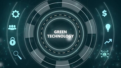 Green technology renewable energy eco friendly ecology saving zero waste - Powered by Adobe
